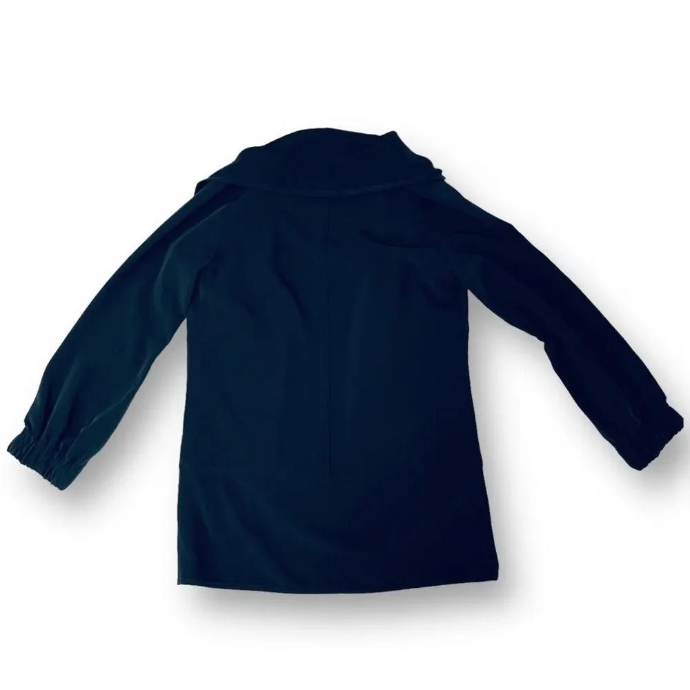 St John Yellow Label Blazer S Zip Front Minimal Quiet Luxury Workwear